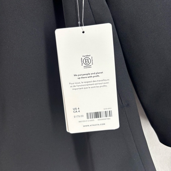 NWT Athleta women’s 4 black blazer jacket endless primatwill professional work - Picture 9 of 13